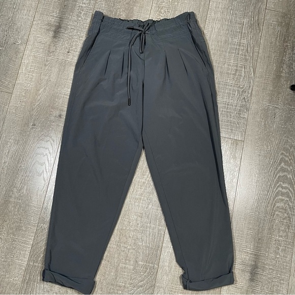 Prana Gray Joggers Elastic Waistband Soft Fabric Pant Size M - Picture 1 of 6
